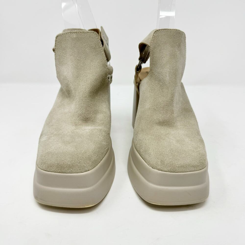 Free People Hybrid Harness Suede Platform Booties in Grey Diamond Size 6.5 - Picture 7 of 12